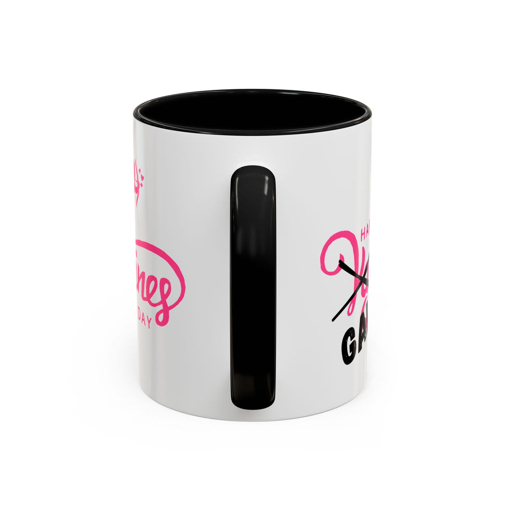 Happy Galentine's Day Accent Coffee Mug (11, 15oz)