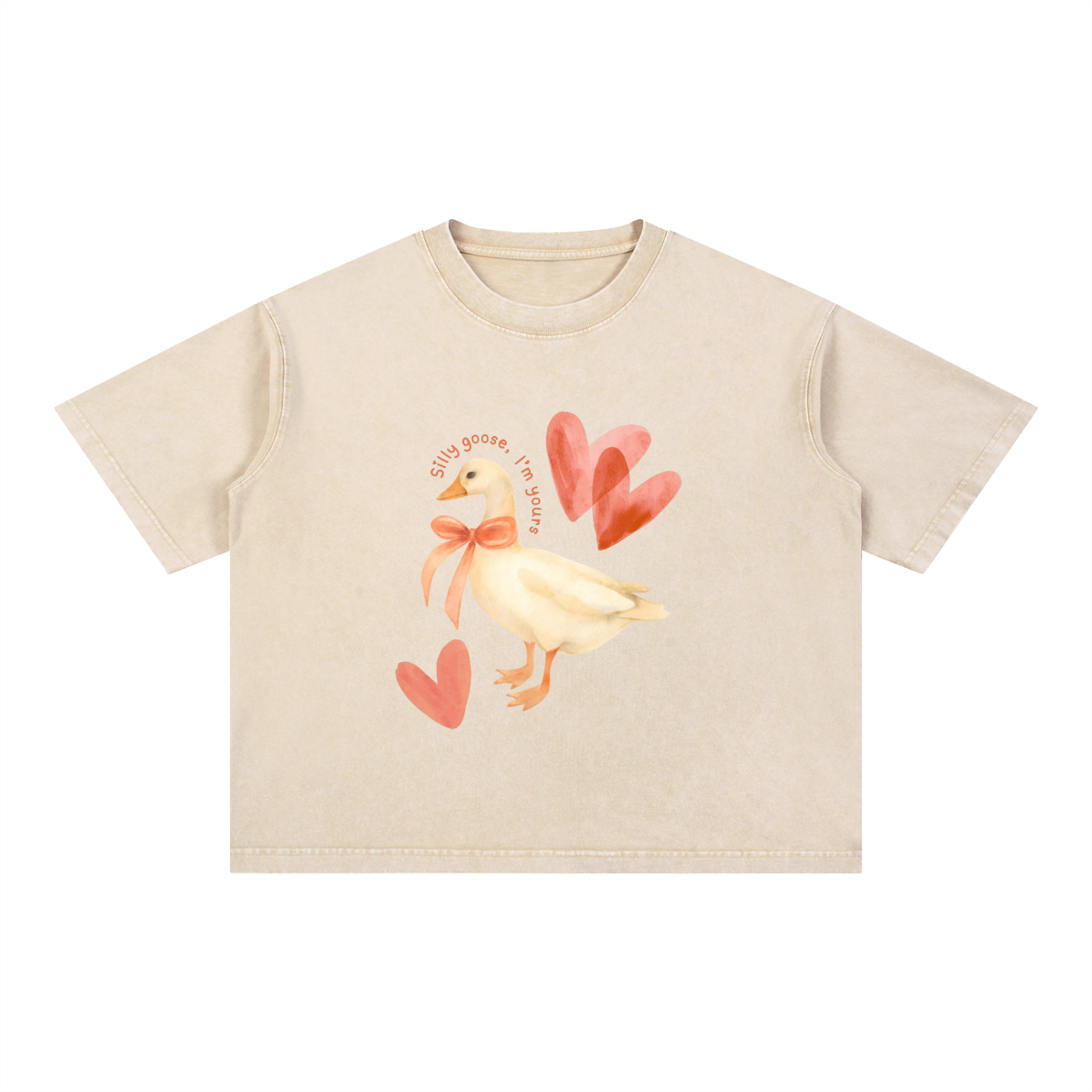Mineral Wash Boxy Cotton T-Shirt