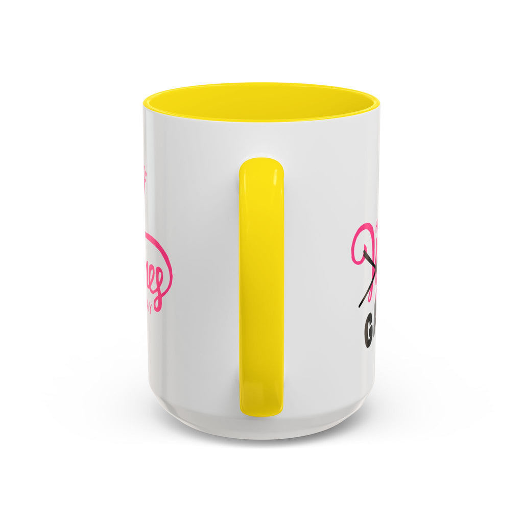 Happy Galentine's Day Accent Coffee Mug (11, 15oz)