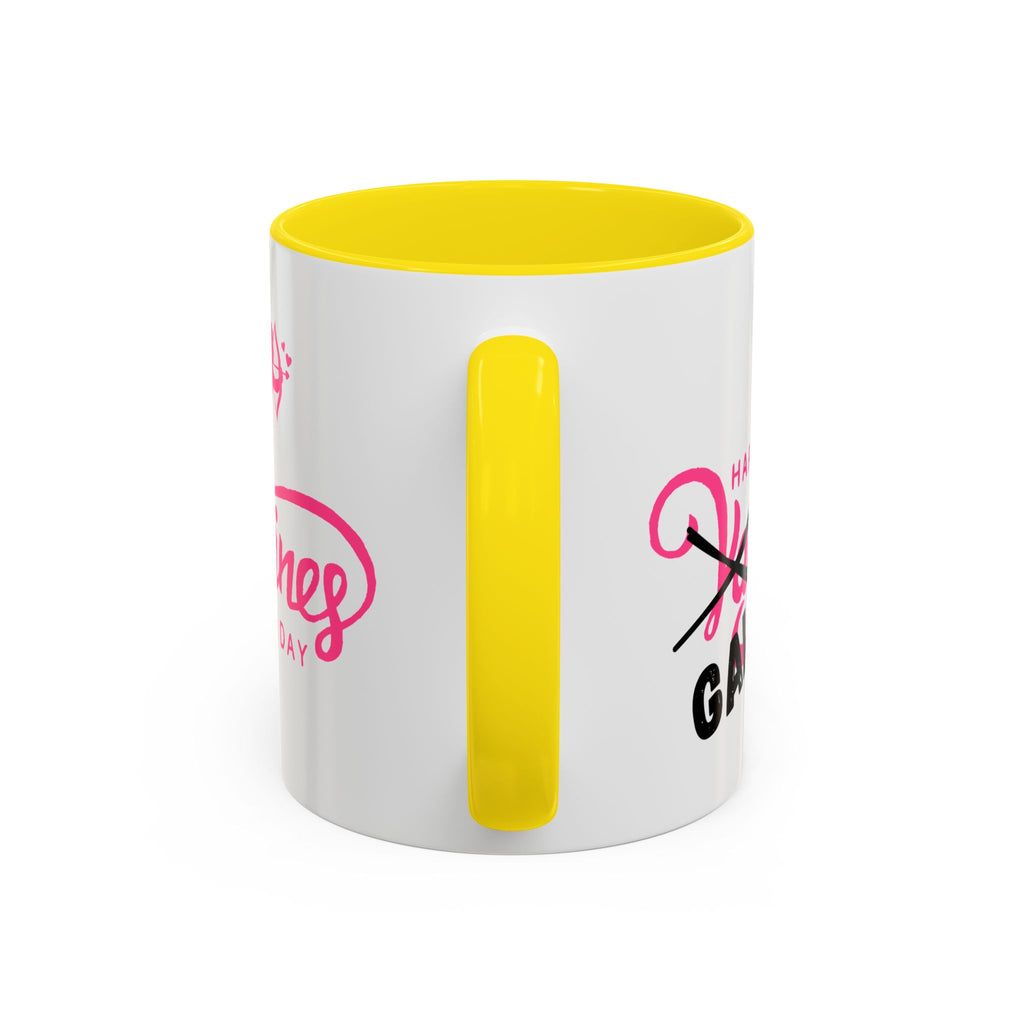 Happy Galentine's Day Accent Coffee Mug (11, 15oz)