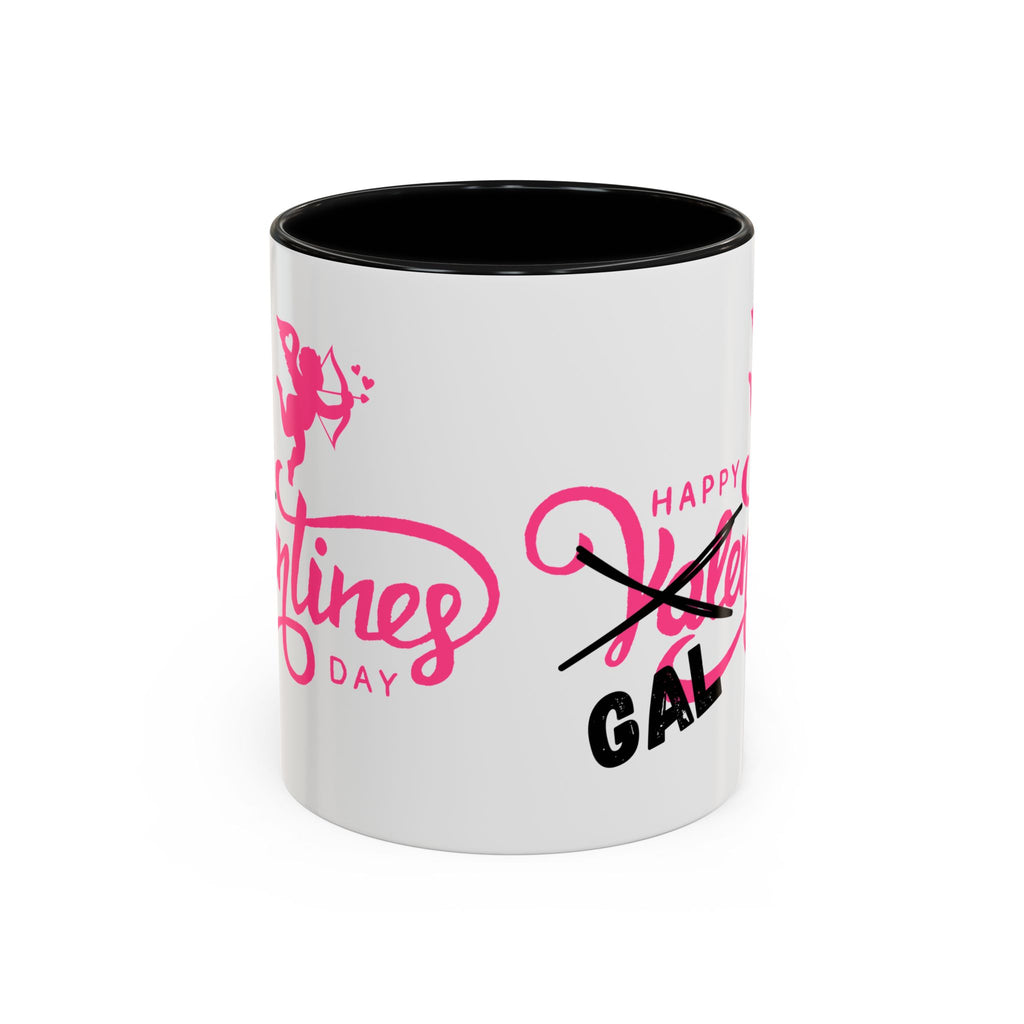 Happy Galentine's Day Accent Coffee Mug (11, 15oz)