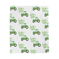 Plush Blanket - Boy Mom Tractor Design