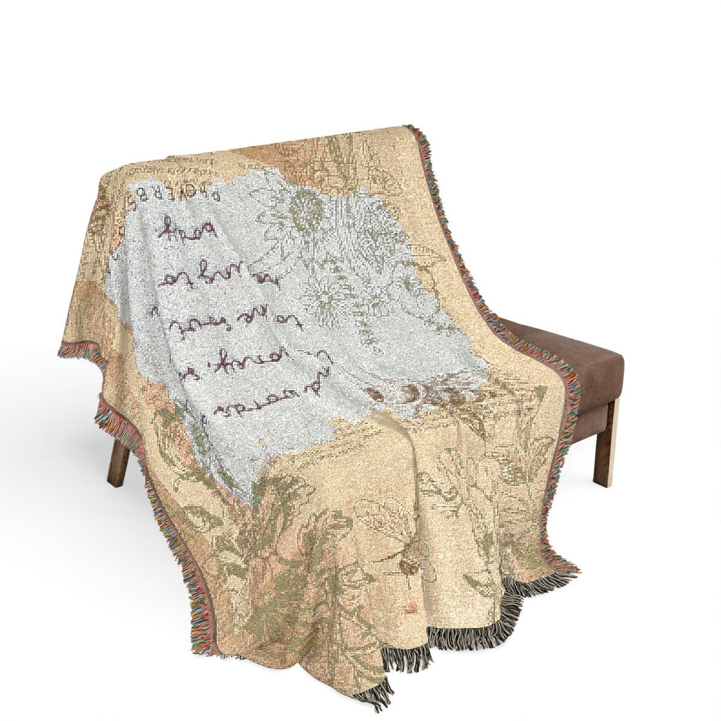 Woven Blanket - Kind Words are Like Honey Design