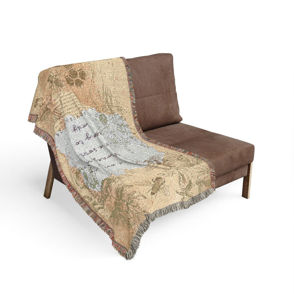 Woven Blanket - Kind Words are Like Honey Design
