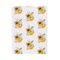 Velveteen Plush Blanket - Watercolor Sunflower